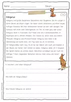 Vorschau - Arbeitsblätter - Sachtext Känguru - Seite 3