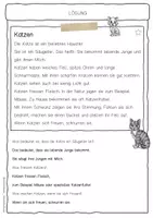 Vorschau - Arbeitsblätter - Sachtext Katze - Seite 2