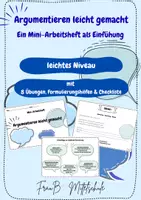 Vorschau - Arbeitsblätter - Argumentieren in der Mittelschule (Deutsch) - ein Mini-Übungsheft (7./8. Klasse) - Seite 1