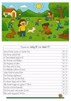 Vorschau - Arbeitsblätter - Lesen/Entscheidungsfragen (differenziert) "Ostern/Ostereiersuche" ostern - Seite 1