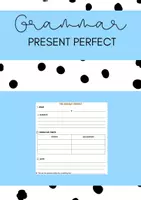 Vorschau - Arbeitsblätter - Vorlage Arbeitsblatt Grammatik Present Perfect - Deckblatt