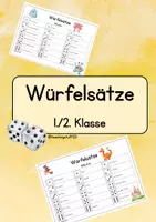 Vorschau - Arbeitsblätter - Würfelsätze - Deckblatt