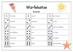 Vorschau - Arbeitsblätter - Würfelsätze - Seite 2