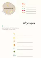Vorschau - Arbeitsblätter - Nomen (Übungsblätter Nomen) - Deckblatt