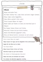 Vorschau - Arbeitsblätter - Sachtext Maus - Seite 2