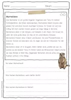 Vorschau - Arbeitsblätter - Sachtext Murmeltier - Seite 3