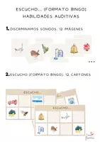Vista previa - Tarjetas / Manipulativos - BINGO AUDITIVO (CF) - Portada