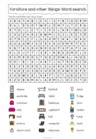 Vorschau - Arbeitsblätter - The house worksheets word search - Seite 2
