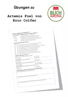 Vorschau - Arbeitsblätter - Übungen zu "Artemis Fowl von Eoin Colfer" - Deckblatt