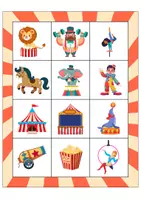 Aperçu - Jeux - Le bingo du cirque - Page 1