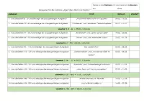 Vorschau - Unterrichtsreihen - "Irgendwo ist immer Süden": Leseplan und zwei Lesetests - Seite 1