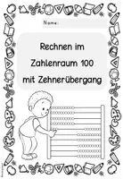 Vorschau - Arbeitsblätter - Addieren & Subtrahieren im Zahlenraum 100 mit Zehnerübergang | Klasse 2 Arbeitsheft - Seite 3