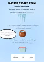 Vorschau - Arbeitsblätter - Thema Wasser Escape Room Grundstufe 2 - Seite 2