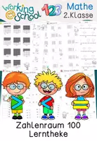Vorschau - Arbeitsblätter - Zahlenraum 100 | Mathe Klasse 2 - Deckblatt