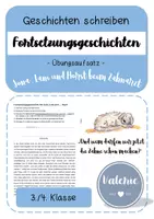 Vorschau - Arbeitsblätter - Fortsetzungsgeschichte mit Jona und Lani (3./4. Klasse) - Deckblatt