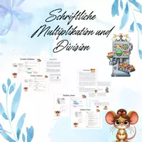 Vorschau - Arbeitsblätter - Schriftliche Multiplikation und Division - Deckblatt
