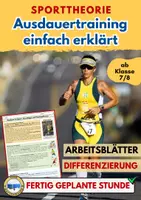 Vorschau - Stundenentwürfe - Sporttheorie Materialpaket – Aufwärmen, Ausdauer, Ernährung, Verletzungen & Fairplay | Arbeitsblätter für den Sportunterricht - Seite 1