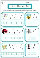 Vorschau - Arbeitsblätter - Englisch Insekten Paket – Flashcards, Arbeitsblätter, Spelling & Rätsel | Klasse 2-3 | mit Lösungen - Seite 3