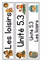 Vorschau - Präsentationen/Tafelbilder - Dis donc 5! - Unité 3 "les loisirs" - Tafelmaterial - Seite 1