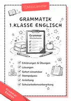 Vorschau - Arbeitsblätter - Englisch Grammatik Arbeitsblätter - 1.Lernjahr - Deckblatt