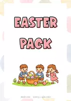 Vista previa - Hojas de trabajo - Super pack de EASTER - Portada