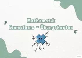 Vorschau - Stationenlernen - Einmaleins spielerisch üben – Popcorn-Karten & Trinkbecher - Seite 1