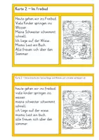 Vorschau - Arbeitsblätter - Materialpaket - Abschreibkarteien - Leseheftchen - Frühling / Sommer - Seite 1
