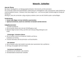 Vorschau - Bildkarten - Motorikschleifen – Übungsreihen zur Bewegungskoordination - Seite 1