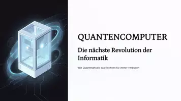 Vorschau - Unterrichtsreihen - Quantencomputer – Grundlagen, Qubits & Superposition einfach erklärt | Präsentation Sek II / Oberstufe - Deckblatt