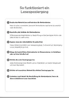 Vorschau - Stationenlernen - Lesespaziergang 10 - Lesen üben in Bewegung - Seite 1