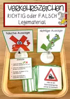 Vorschau - Stundenentwürfe - Verkehrszeichen RICHTIG oder FALSCH Legematerial - Deckblatt