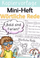 Vorschau - Unterrichtsreihen - Wörtliche Rede - Komplettpaket mit Lernwerkstatt, Flipbook und Mini-Heft - Seite 1