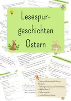 Vorschau - Arbeitsblätter - Lesespurgeschichte zu Ostern – Spannendes Lesen Klasse 2 - Deckblatt