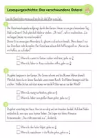 Vorschau - Arbeitsblätter - Lesespurgeschichte zu Ostern – Spannendes Lesen Klasse 2 - Seite 1