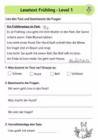 Vorschau - Arbeitsblätter - BUNDLE Frühling & Ostern Deutsch – Lesetexte, Lesespur & Schreibaufgaben - Seite 1