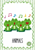 Vista previa - Tarjetas / Manipulativos - ANIMALS - Flaschards de vocabulario en inglés - página 1