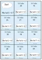Vorschau - Aufgabenkarten - Mathestarter: Ich habe... Wer hat...? 1x1 - Seite 3