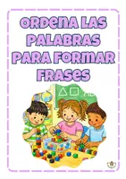 Vista previa - Hojas de trabajo - Ordena las palabras de las frases utilizando policubos - Portada