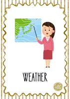 Vista previa - Tarjetas / Manipulativos - WEATHER - Flashcards de vocabulario en inglés - página 2