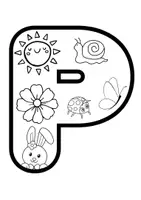 Vista previa - Hojas de trabajo - Letras Primavera para colorear - Portada