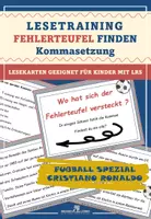 Vorschau - Fördermaterial/Inklusion - Cristiano Ronaldo Fußball Spezial: Fehlerteufel Lesekarten Kommasetzung - Seite 1