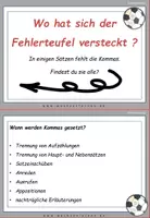 Vorschau - Fördermaterial/Inklusion - Cristiano Ronaldo Fußball Spezial: Fehlerteufel Lesekarten Kommasetzung - Seite 2