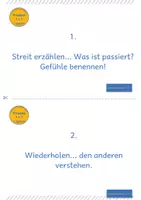Vorschau - Arbeitsblätter - Frieden 1x1 – Konfliktlösung-Strategie / Format Din A5 – Mediation - Streitschlichtung - Seite 2