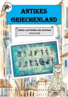Vorschau - Stationenlernen - Griechische Götter - Arbeitsheft - Deckblatt