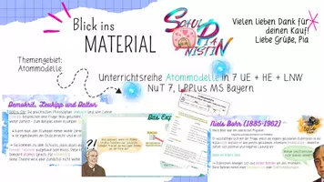 Vorschau - Unterrichtsreihen - Gesamtpräsentation durch die Sequenz Atommodelle, NuT 7 - Deckblatt