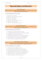 Vorschau - Arbeitsblätter - Materialpaket: Reported Speech with Backshift - Seite 3