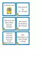 Vorschau - Anderer Materialtyp - Fahrrad und Verkehr 18 Erzählkarten (Mein Schulweg) - Seite 1