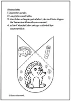 Vorschau - Mal- und Bastelvorlagen - Igel Klassentier Lesezeichen Ecke - Basteln und Ausmalen - Igelklasse - Seite 2