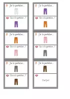 Vorschau - Spiele - Lesespiel Hosen und Farben Französisch - Seite 1