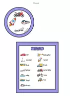 Vorschau - Stationenlernen - Vehicles / Traffic: Speed Match (Wortschatzspiel) - Seite 3